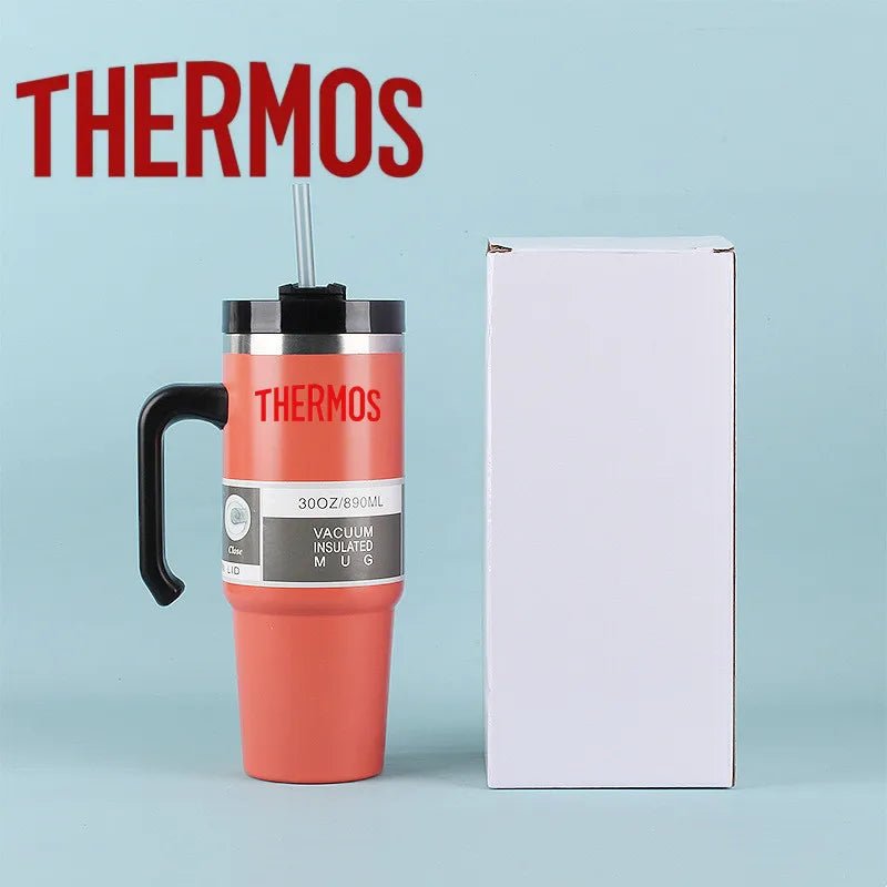 Gobelet isotherme THERMOS Adventure H2.0 de 887 ml avec poignée, en acier inoxydable - NGSHOP-ONE