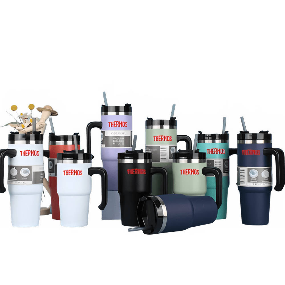 Gobelet isotherme THERMOS Adventure H2.0 de 887 ml avec poignée, en acier inoxydable - NGSHOP-ONE