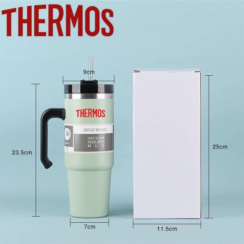Gobelet isotherme THERMOS Adventure H2.0 de 887 ml avec poignée, en acier inoxydable - NGSHOP-ONE