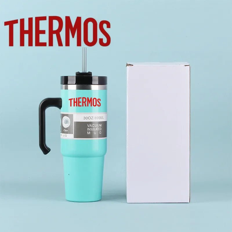 Gobelet isotherme THERMOS Adventure H2.0 de 887 ml avec poignée, en acier inoxydable - NGSHOP-ONE