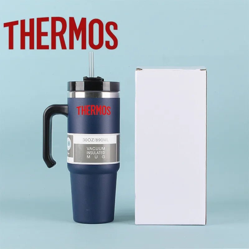 Gobelet isotherme THERMOS Adventure H2.0 de 887 ml avec poignée, en acier inoxydable - NGSHOP-ONE