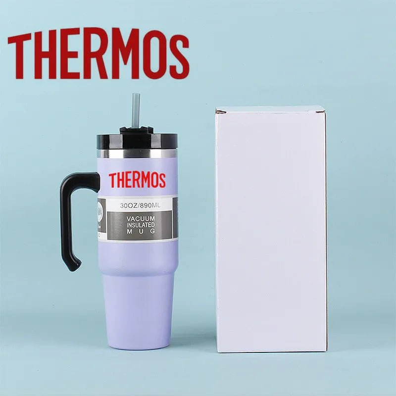 Gobelet isotherme THERMOS Adventure H2.0 de 887 ml avec poignée, en acier inoxydable - NGSHOP-ONE