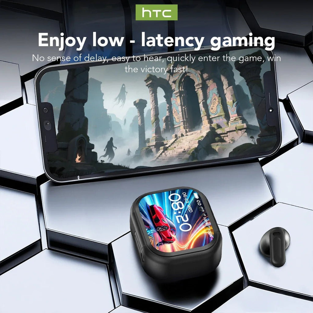 【HTC NE20】Écouteurs Bluetooth V6.0 avec traducteur IA, écran tactile LCD, longue durée de vie. - NGSHOP-ONE