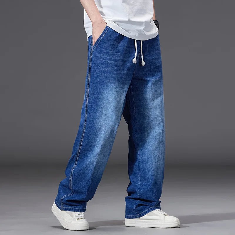 Jean oversize 8XL homme : streetwear ample et décontracté en coton respirant - NGSHOP-ONE