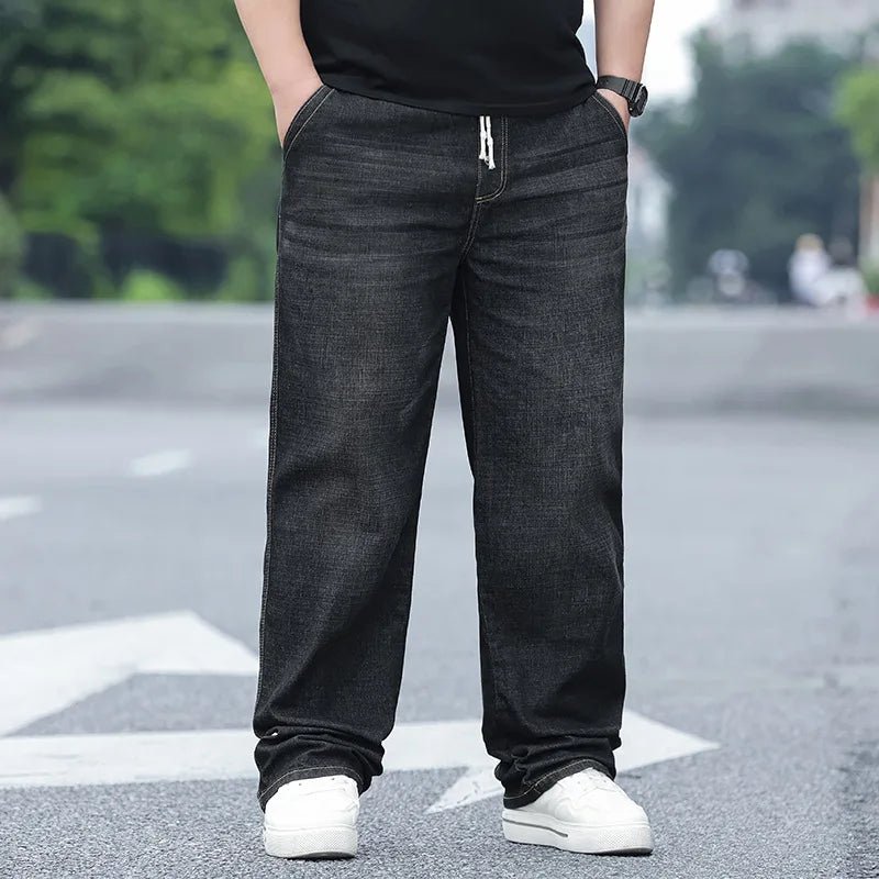 Jean oversize 8XL homme : streetwear ample et décontracté en coton respirant - NGSHOP-ONE