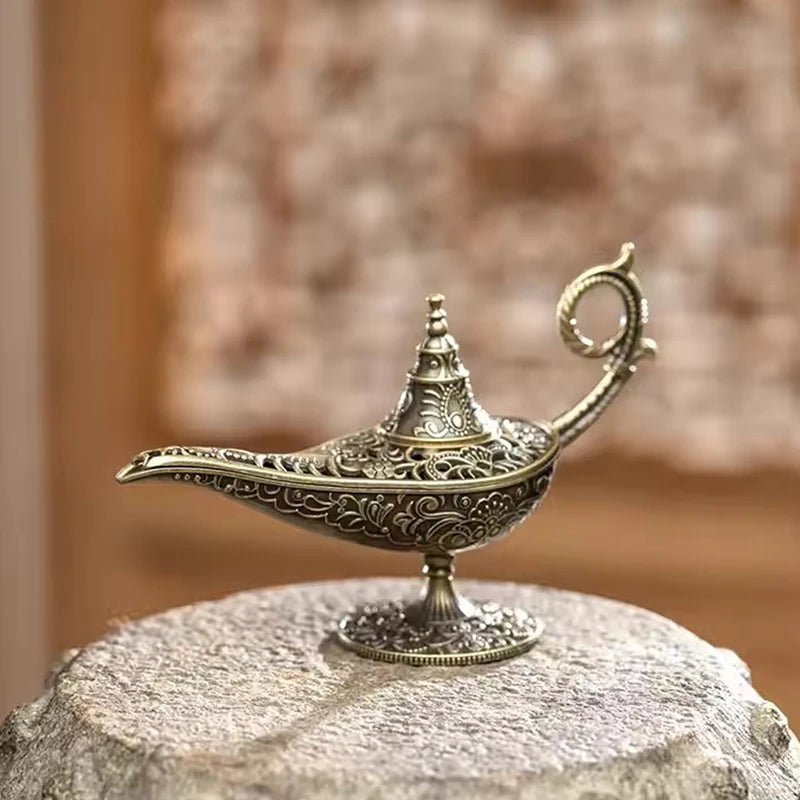 Lampe de style antique en métal pour encens et bougie parfumée, décoration intérieure arabe - NGSHOP-ONE