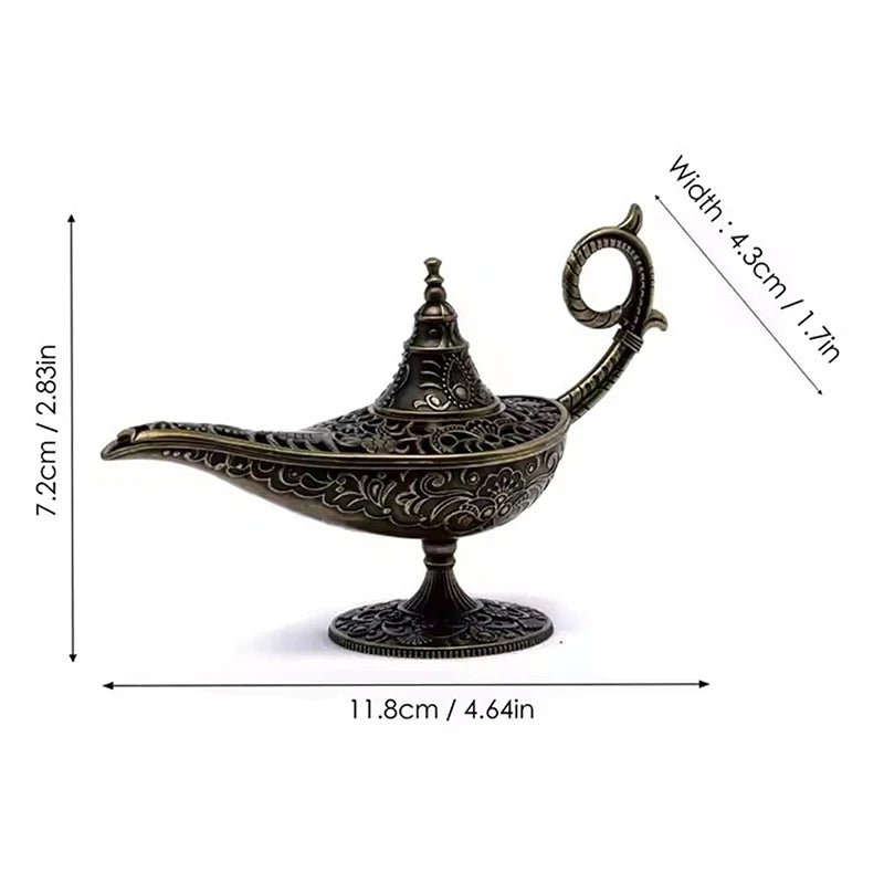 Lampe de style antique en métal pour encens et bougie parfumée, décoration intérieure arabe - NGSHOP-ONE