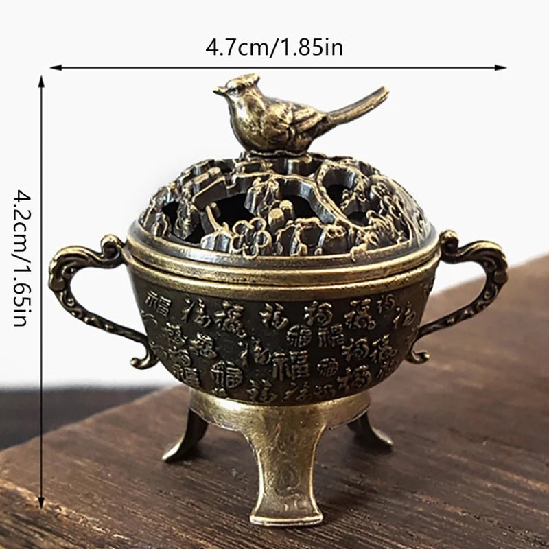 Lampe de style antique en métal pour encens et bougie parfumée, décoration intérieure arabe - NGSHOP-ONE