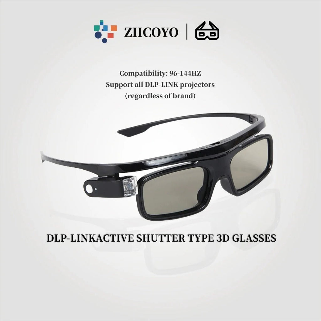 Lunettes 3D Actives DLP-Link Rechargeables Universelles - NGSHOP-ONE