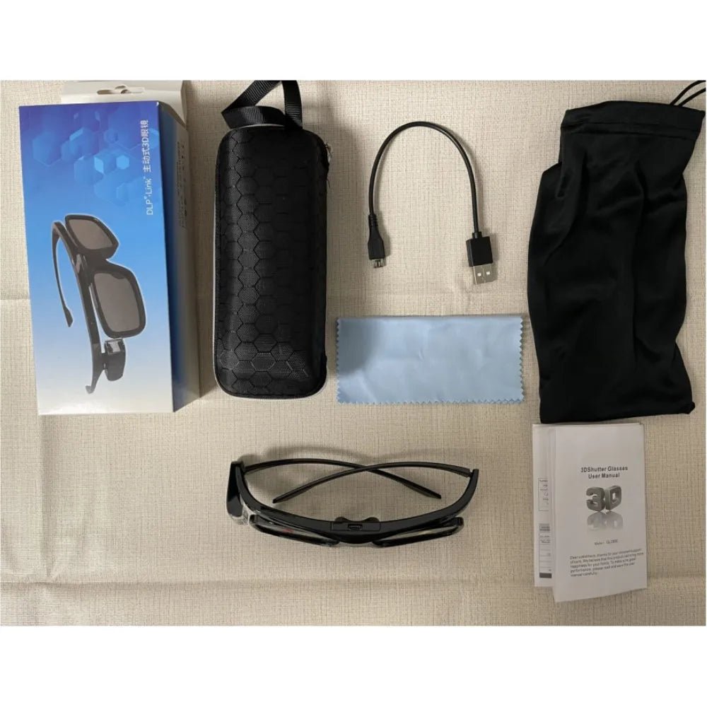Lunettes 3D Actives DLP-Link Rechargeables Universelles - NGSHOP-ONE