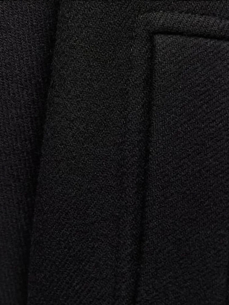 Élégant manteau à col rabattu pour femme, style vintage, manches longues. - NGSHOP-ONE