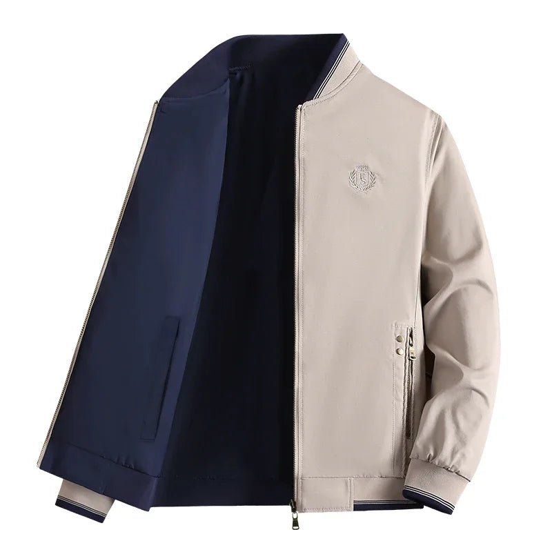 Manteau automne tendance: style et fonctionnalité en un blouson bomber réversible pour homme - NGSHOP-ONE
