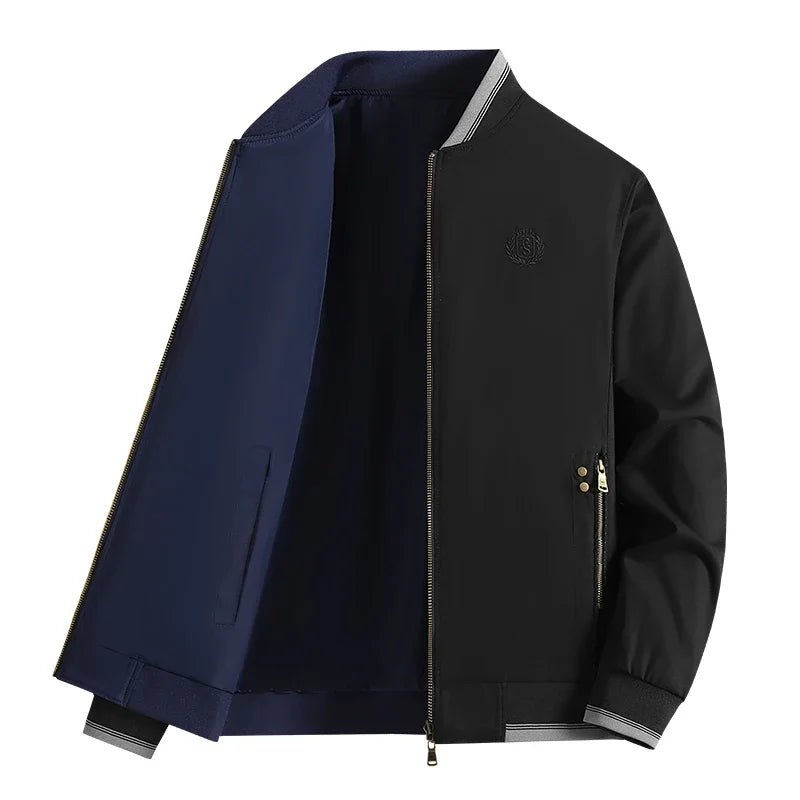 Manteau automne tendance: style et fonctionnalité en un blouson bomber réversible pour homme - NGSHOP-ONE
