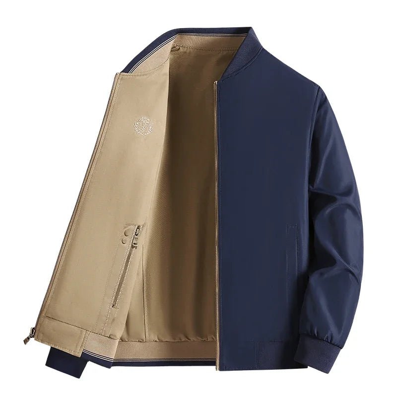 Manteau automne tendance: style et fonctionnalité en un blouson bomber réversible pour homme - NGSHOP-ONE
