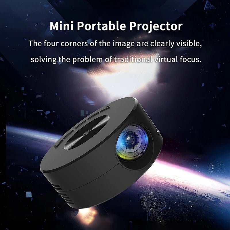 Mini Vidéoprojecteur Portable Full HD 1080P pour Cinéma et Camping - NGSHOP-ONE