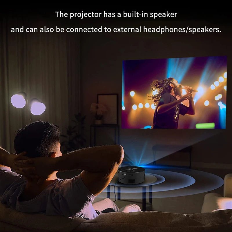 Mini Vidéoprojecteur Portable Full HD 1080P pour Cinéma et Camping - NGSHOP-ONE