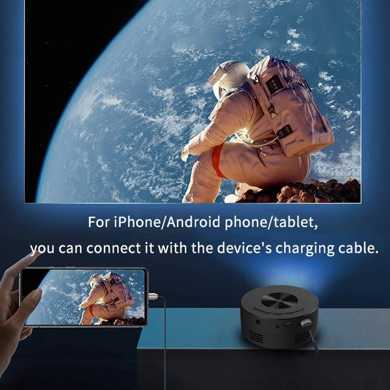 Mini Vidéoprojecteur Portable Full HD 1080P pour Cinéma et Camping - NGSHOP-ONE