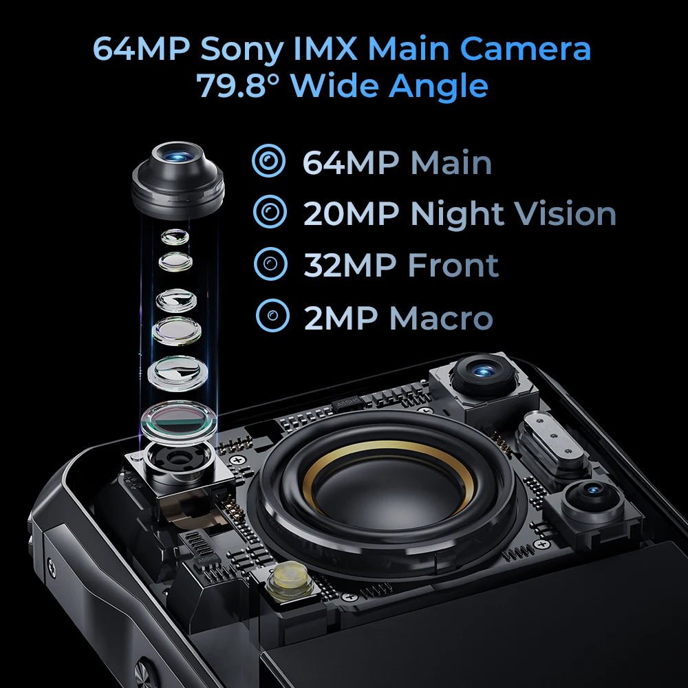 Oukitel WP33 Pro 5G: smartphone robuste 22 000 mAh, écran FHD+ 6,6" 64 MP, 33 W Dimensity 6100+ - NGSHOP-ONE