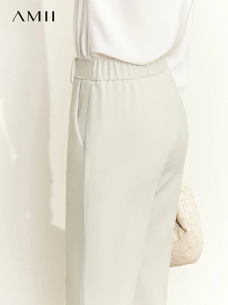 Pantalon de Bureau Femme Amii Coupe Droite Taille Haute - NGSHOP-ONE