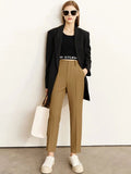 Pantalon de Bureau Femme Amii Coupe Droite Taille Haute - NGSHOP-ONE