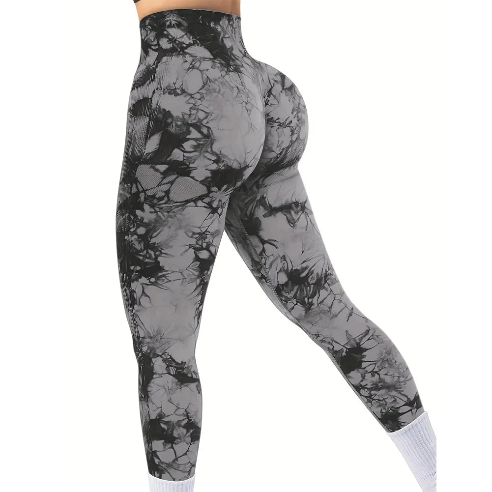 Pantalon de yoga stretch pour femme, sans coutures, effet pêche, taille haute - NGSHOP-ONE