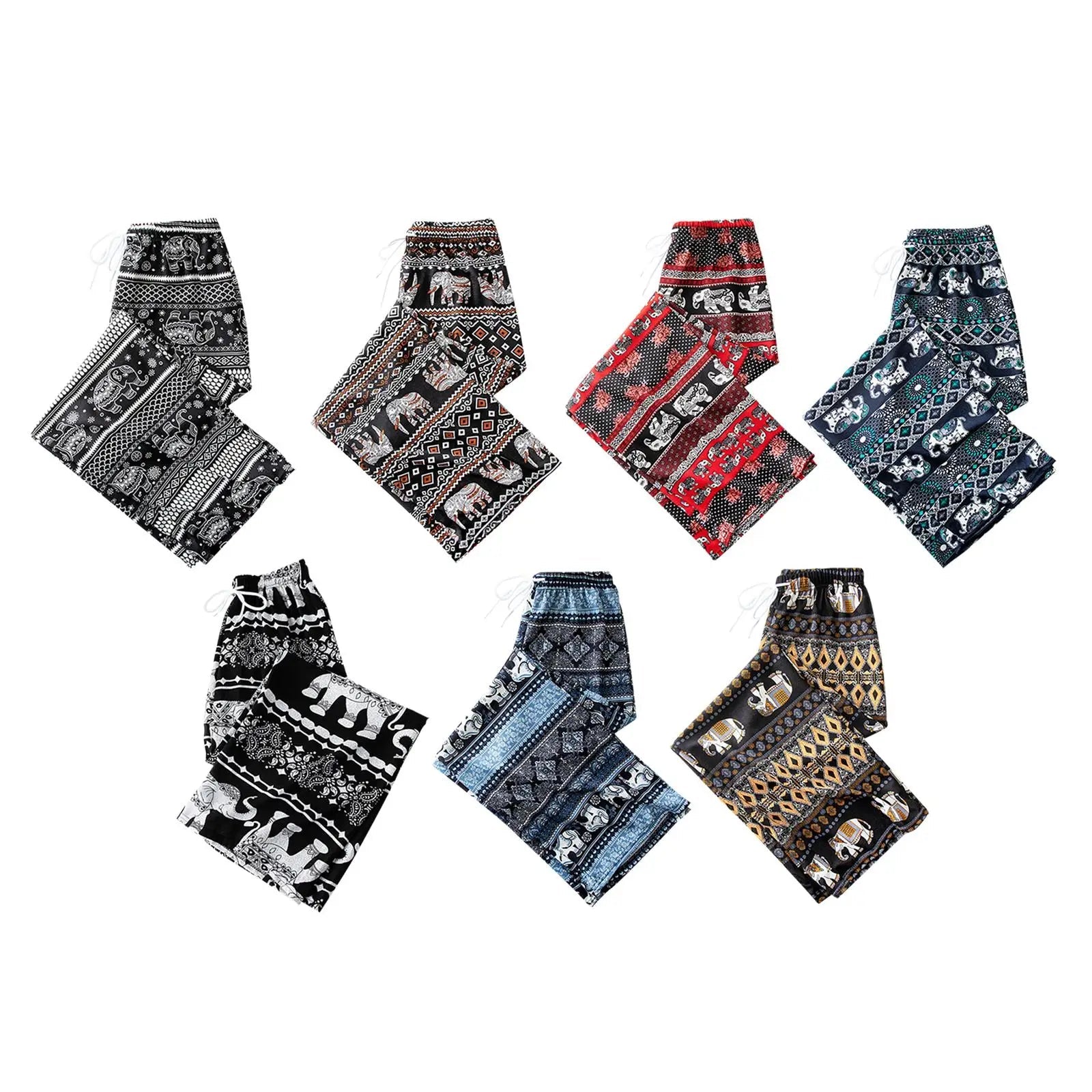 Pantalon Bohémien Haut de Gamme: Confortable, Élégant et Ajustable - Parfait pour l'Été! - NGSHOP-ONE