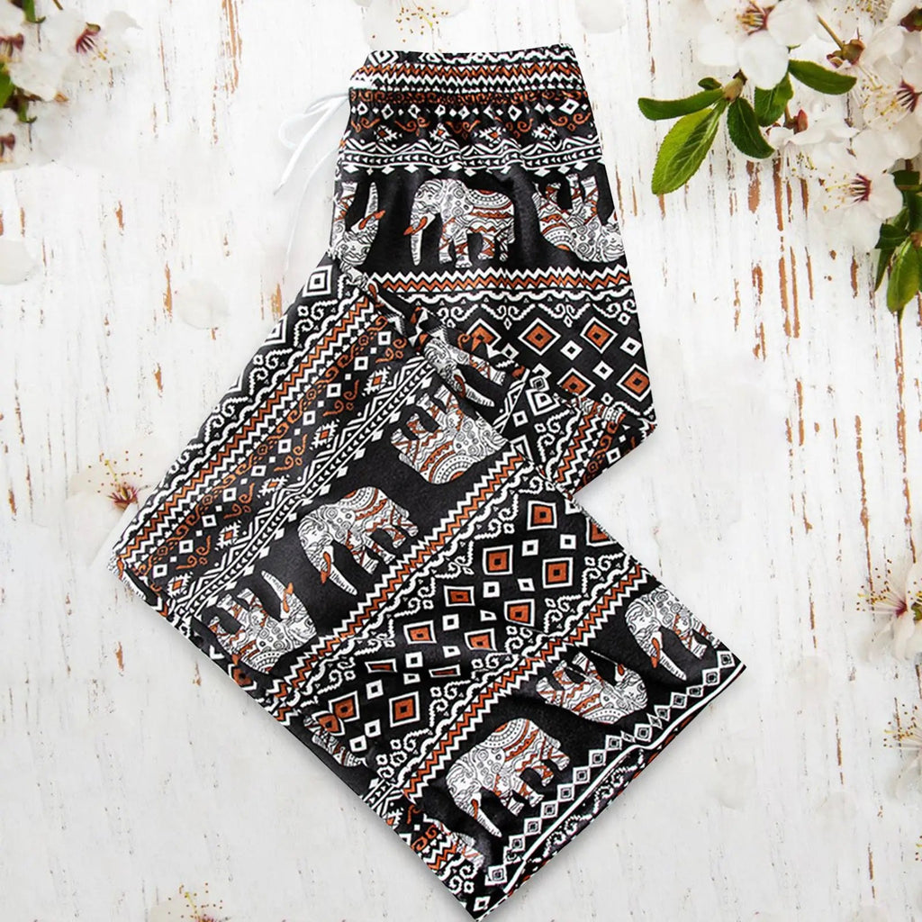 Pantalon Bohémien Haut de Gamme: Confortable, Élégant et Ajustable - Parfait pour l'Été! - NGSHOP-ONE