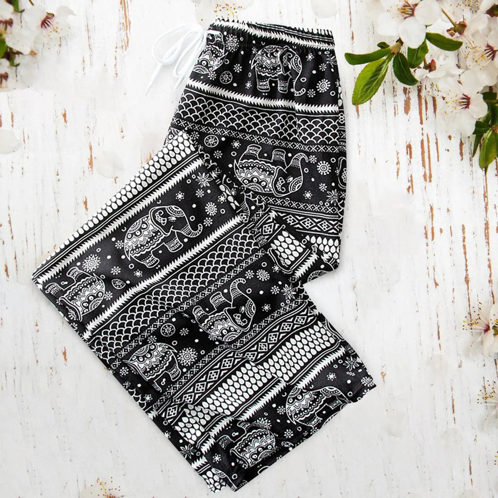 Pantalon Bohémien Haut de Gamme: Confortable, Élégant et Ajustable - Parfait pour l'Été! - NGSHOP-ONE
