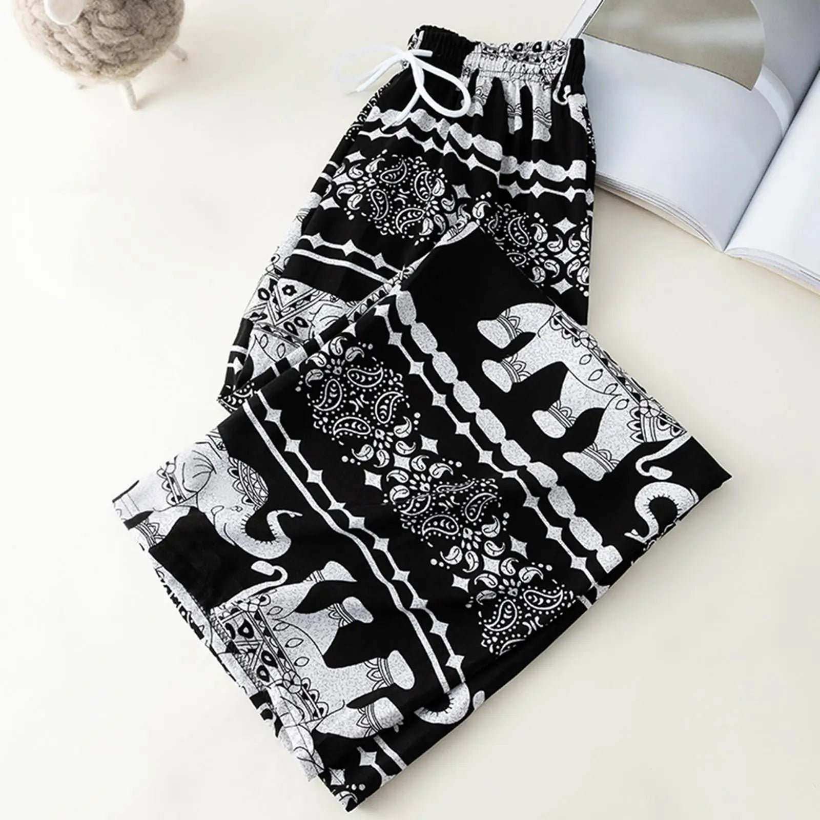 Pantalon Bohémien Haut de Gamme: Confortable, Élégant et Ajustable - Parfait pour l'Été! - NGSHOP-ONE