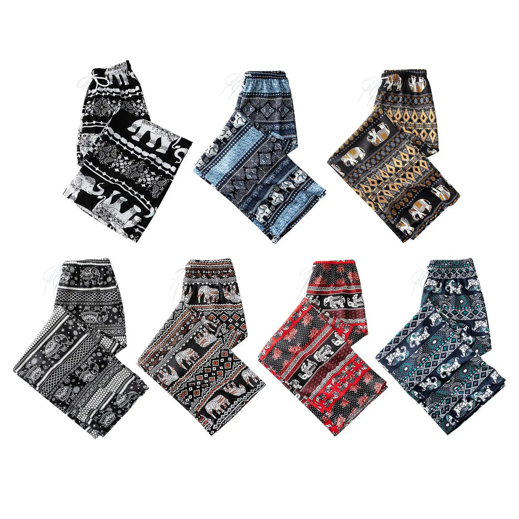 Pantalon Bohémien Haut de Gamme: Confortable, Élégant et Ajustable - Parfait pour l'Été! - NGSHOP-ONE