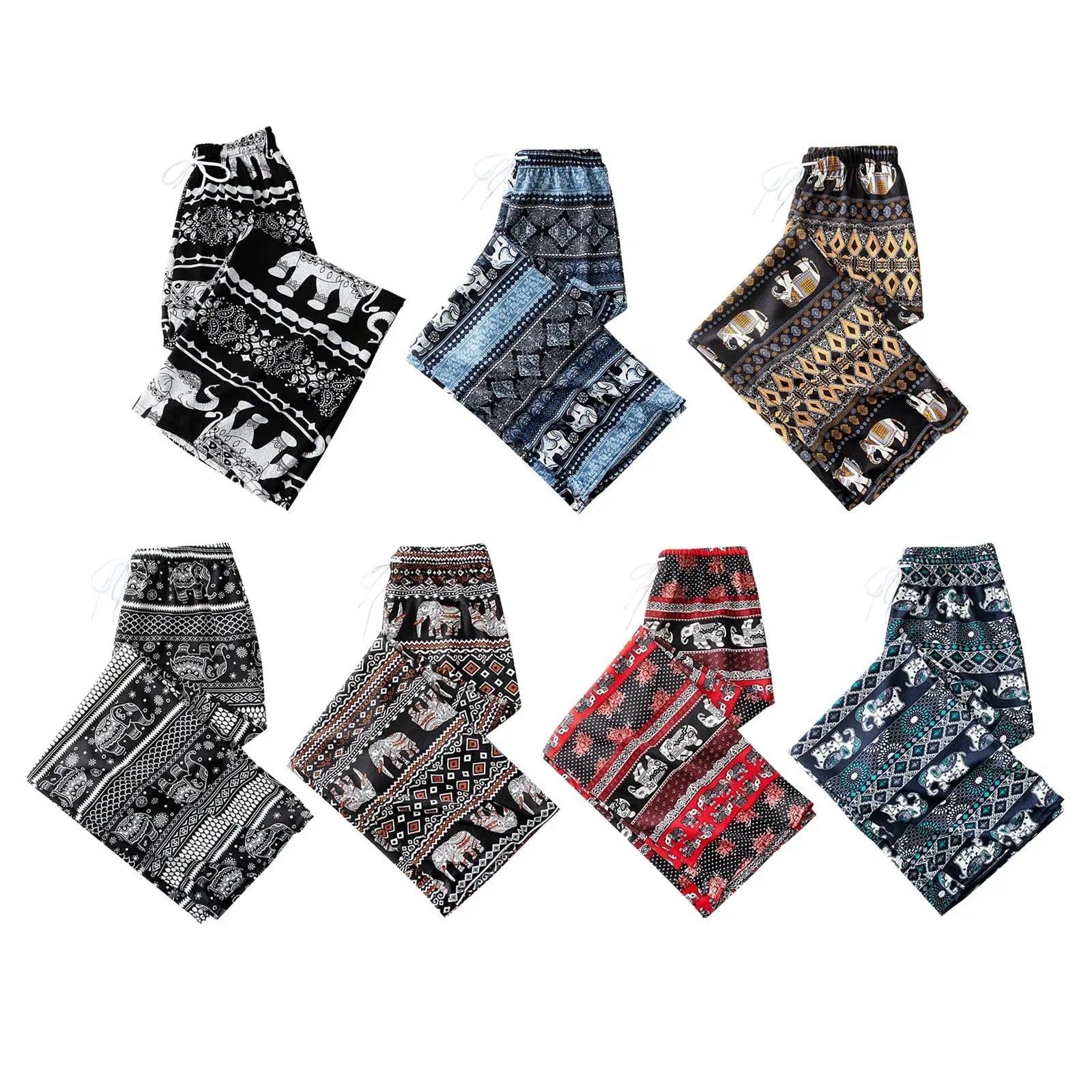 Pantalon Bohémien Haut de Gamme: Confortable, Élégant et Ajustable - Parfait pour l'Été! - NGSHOP-ONE