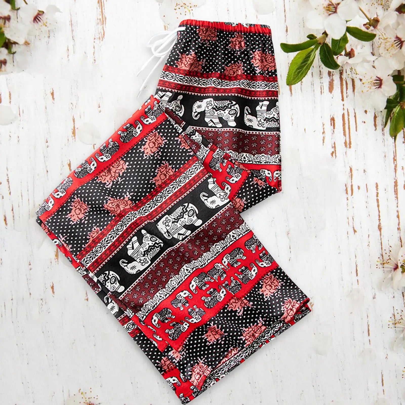 Pantalon Bohémien Haut de Gamme: Confortable, Élégant et Ajustable - Parfait pour l'Été! - NGSHOP-ONE