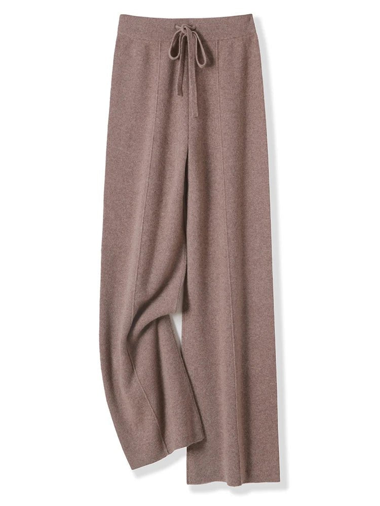 Élégants pantalons larges en laine pour femme, confortables et chauds pour l'automne et l'hiver - NGSHOP-ONE