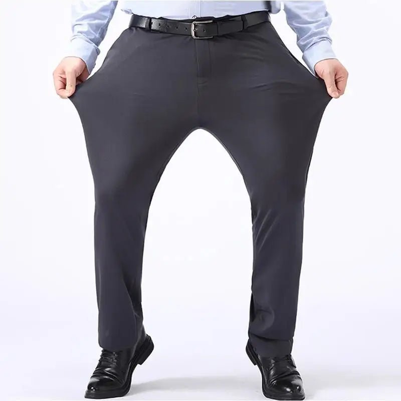 Pantalon long noir pour homme, grandes tailles 48, 50 et 52, style décontracté/affaires. - NGSHOP-ONE