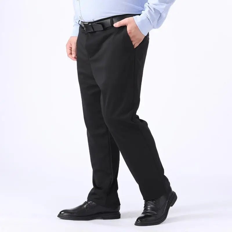 Pantalon long noir pour homme, grandes tailles 48, 50 et 52, style décontracté/affaires. - NGSHOP-ONE