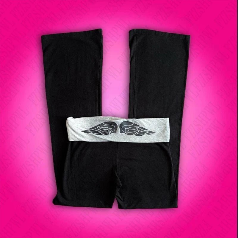 Pantalon slim ondulé style Emo, confortable et esthétique pour un look vintage Y2K - NGSHOP-ONE