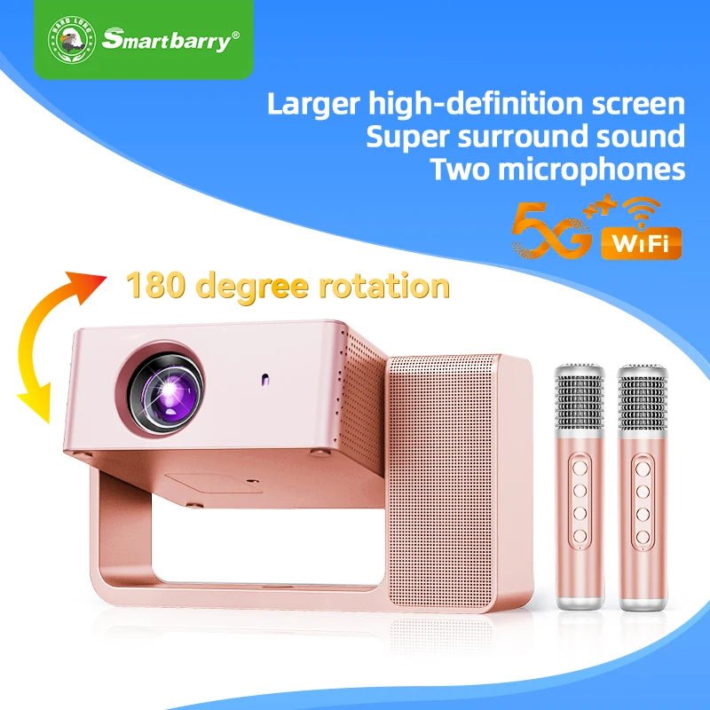 Projecteur 3-en-1 Ultra 300 pouces Full HD 1080p, Android, WiFi 6, home cinéma - NGSHOP-ONE