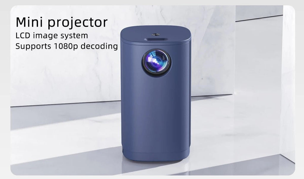 Projecteur Wi-Fi Mini Portable 4K LED pour home cinéma avec haut-parleur intégré - NGSHOP-ONE