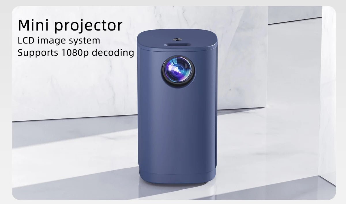 Projecteur Wi-Fi Mini Portable 4K LED pour home cinéma avec haut-parleur intégré - NGSHOP-ONE