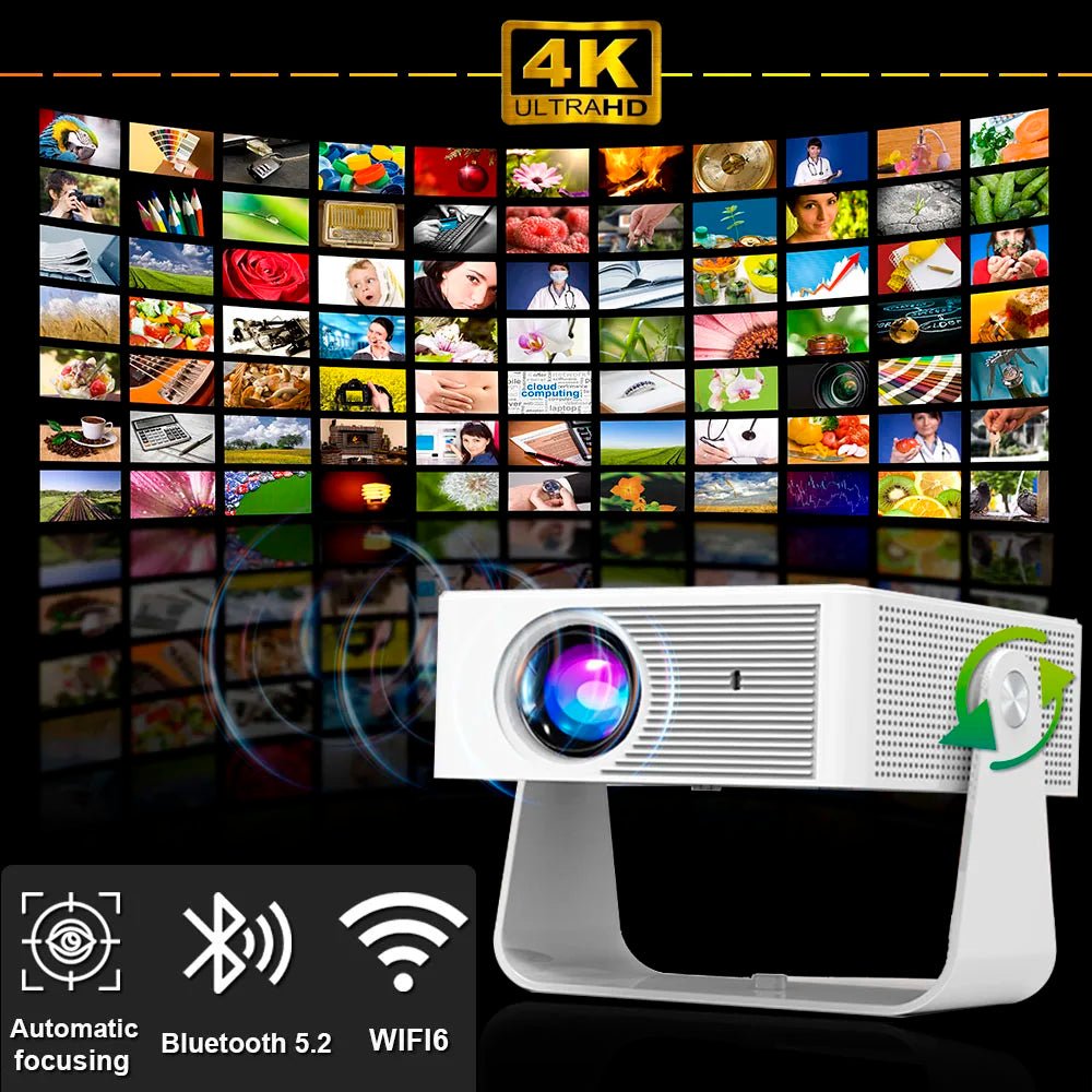 Projecteur portable X3 2025 Wi-Fi Full HD pour bureau et home cinéma - NGSHOP-ONE