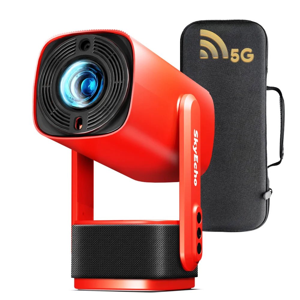 Projecteur SkyEcho Mini 1080p pour home cinéma, 4K, Android, 150'', Wi-Fi, Bluetooth 5.2 - NGSHOP-ONE