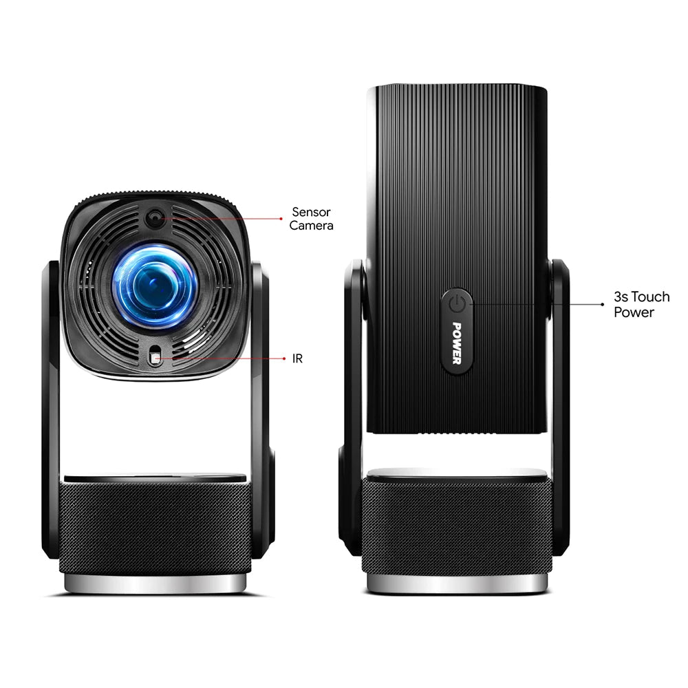 Projecteur SkyEcho Mini 1080p pour home cinéma, 4K, Android, 150'', Wi-Fi, Bluetooth 5.2 - NGSHOP-ONE