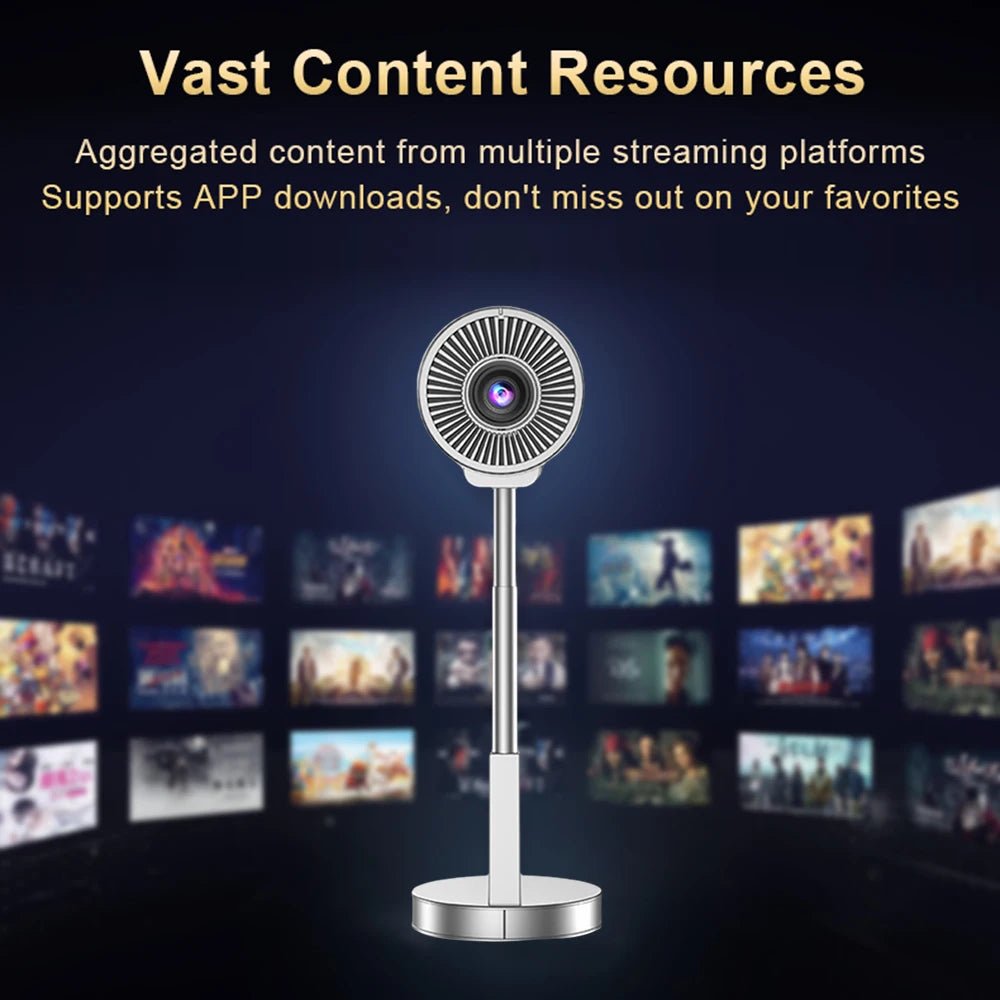 Projecteur home cinéma 720p Android 11, décodage 4K, écran 120 pouces, correction trapézoïdale. - NGSHOP-ONE