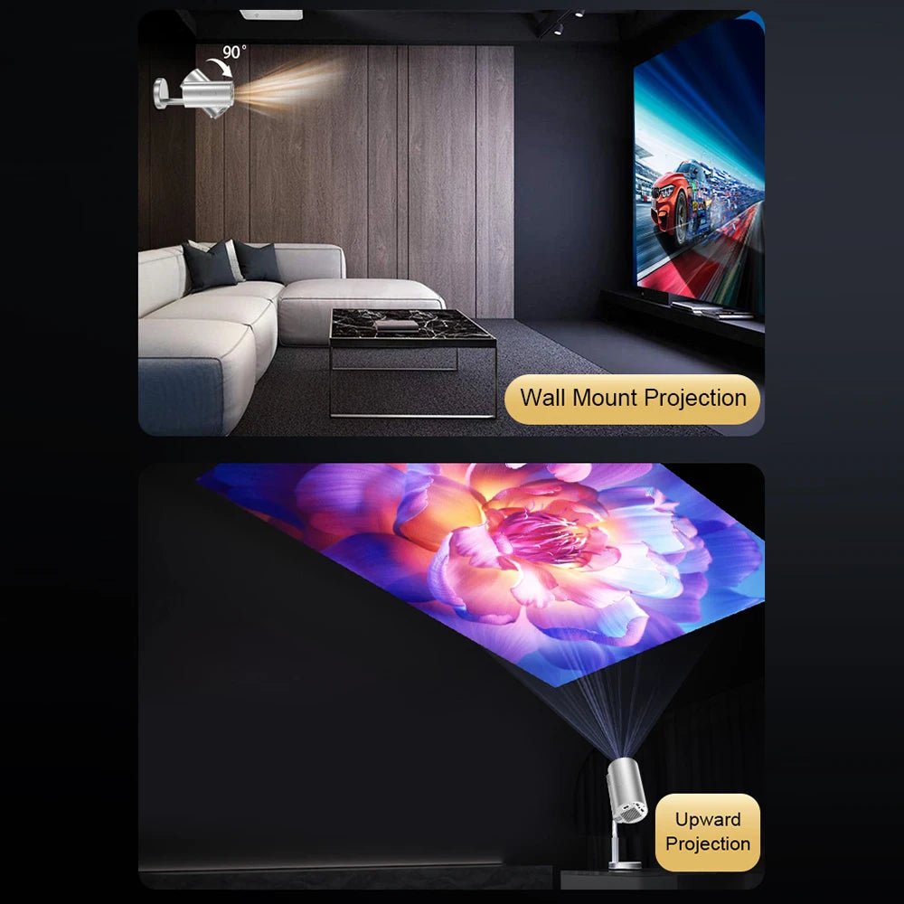 Projecteur home cinéma 720p Android 11, décodage 4K, écran 120 pouces, correction trapézoïdale. - NGSHOP-ONE