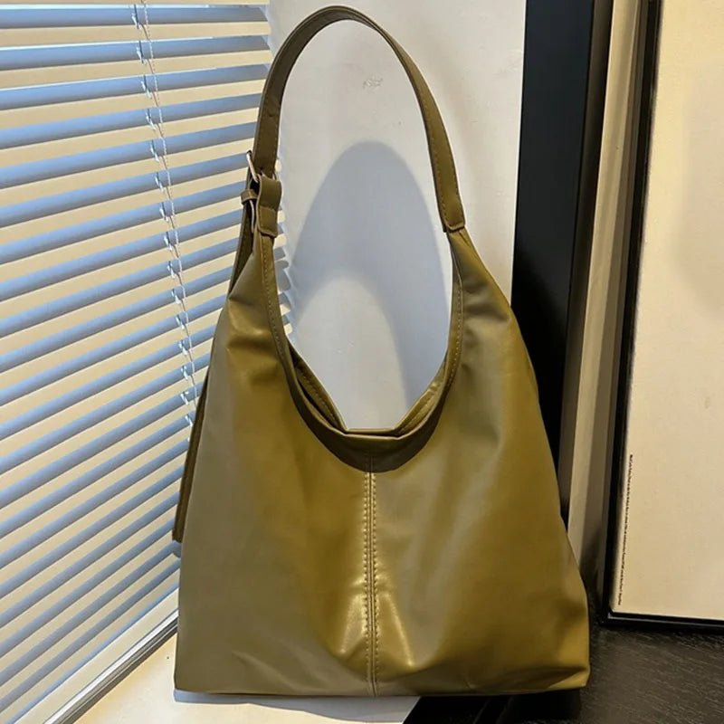 Sac Cabas Seau en Cuir PU à Grande Capacité Rétro - NGSHOP-ONE