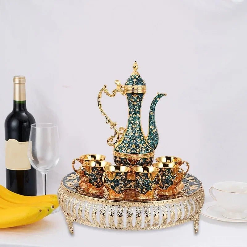 Service à café turc vintage en cristal brillant, service à thé - NGSHOP-ONE