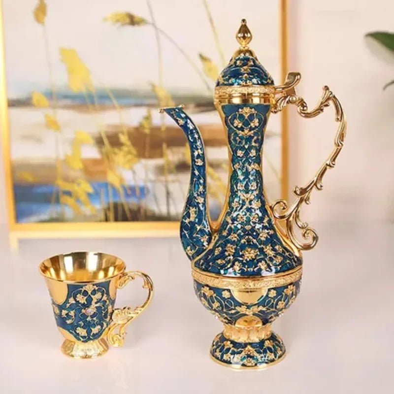Service à café turc vintage en cristal brillant, service à thé - NGSHOP-ONE