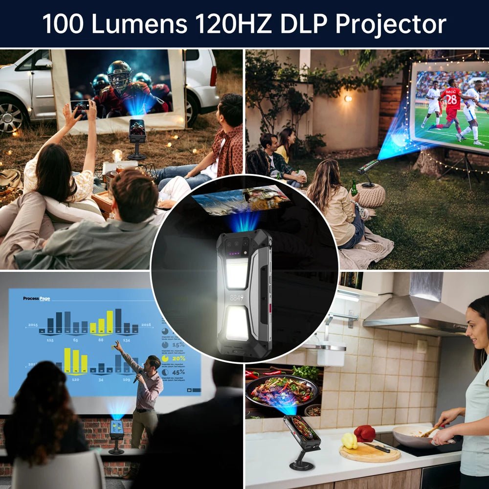 Smartphone Unihertz Tank 2 Pro 8849 : projecteur 2,4K, batterie 23 800 mAh, Android 14,caméra 100 MP - NGSHOP-ONE