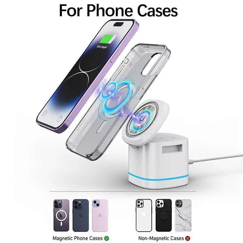 Station de Charge Magnétique Pliable 3 en 1 pour iPhone - NGSHOP-ONE