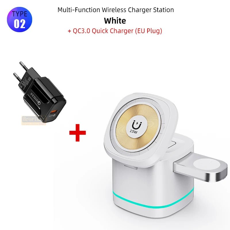Station de Charge Magnétique Pliable 3 en 1 pour iPhone - NGSHOP-ONE